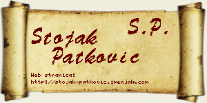 Stojak Patković vizit kartica